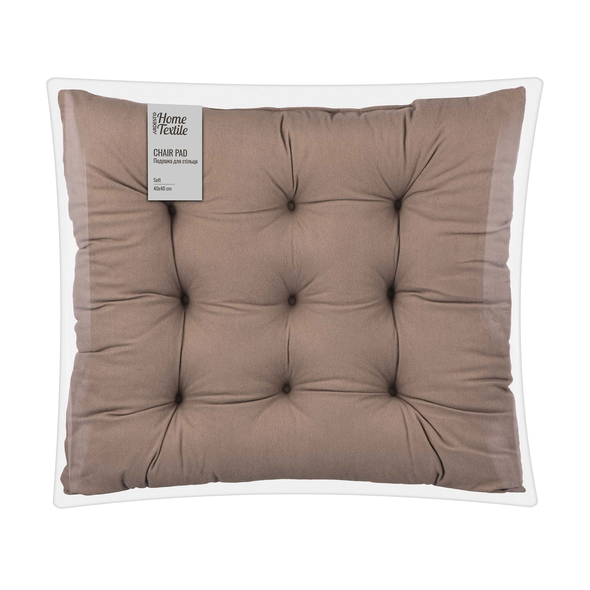 Подушка для стільця Ardesto Soft бежева, 40*40 см (ART03ST)